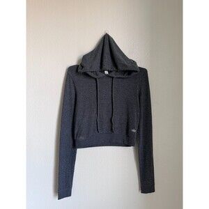 Alo Yoga Getaway Hoodie In Anthracite Heather (Charcoal) Size XS